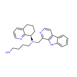 NCCCCN(Cc1nccc2c1[nH]c1ccccc12)[C@@H]1CCCc2cccnc21 ZINC000145837098