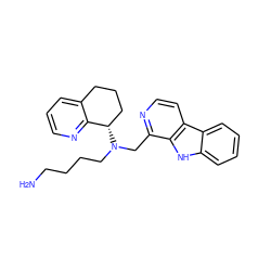 NCCCCN(Cc1nccc2c1[nH]c1ccccc12)[C@H]1CCCc2cccnc21 ZINC000145837300