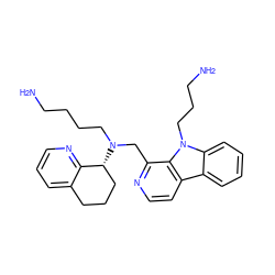 NCCCCN(Cc1nccc2c3ccccc3n(CCCN)c12)[C@@H]1CCCc2cccnc21 ZINC000043208540