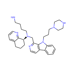 NCCCCN(Cc1nccc2c3ccccc3n(CCCN3CCNCC3)c12)[C@H]1CCCc2cccnc21 ZINC000149493976