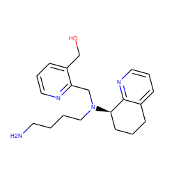 NCCCCN(Cc1ncccc1CO)[C@@H]1CCCc2cccnc21 ZINC000066077030