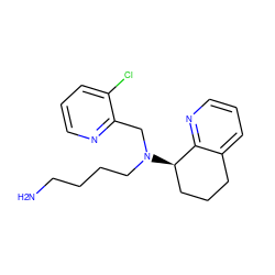 NCCCCN(Cc1ncccc1Cl)[C@@H]1CCCc2cccnc21 ZINC000066077033