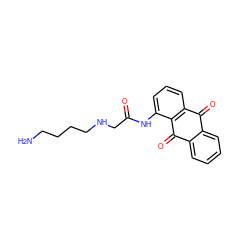 NCCCCNCC(=O)Nc1cccc2c1C(=O)c1ccccc1C2=O ZINC000169330152