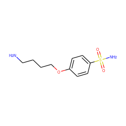 NCCCCOc1ccc(S(N)(=O)=O)cc1 ZINC000145009167