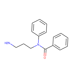 NCCCN(C(=O)c1ccccc1)c1ccccc1 ZINC000004798946