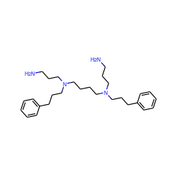 NCCCN(CCCCN(CCCN)CCCc1ccccc1)CCCc1ccccc1 ZINC000005834438