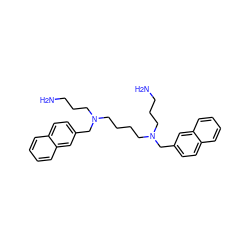 NCCCN(CCCCN(CCCN)Cc1ccc2ccccc2c1)Cc1ccc2ccccc2c1 ZINC000005834445