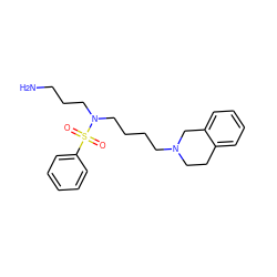 NCCCN(CCCCN1CCc2ccccc2C1)S(=O)(=O)c1ccccc1 ZINC000073162535