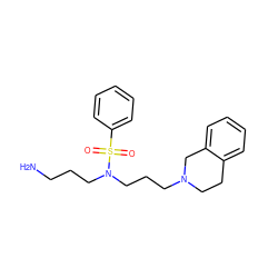 NCCCN(CCCN1CCc2ccccc2C1)S(=O)(=O)c1ccccc1 ZINC000073159855