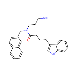 NCCCN(Cc1ccc2ccccc2c1)C(=O)CCCc1c[nH]c2ccccc12 ZINC000028825804