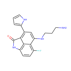 NCCCNc1cc(-c2ccc[nH]2)c2c3c(ccc(F)c13)NC2=O ZINC000013535960