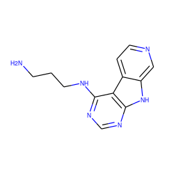 NCCCNc1ncnc2[nH]c3cnccc3c12 ZINC000059127403