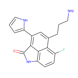 NCCCc1cc(-c2ccc[nH]2)c2c3c(ccc(F)c13)NC2=O ZINC000013536013