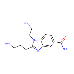 NCCCc1nc2cc(C(N)=O)ccc2n1CCN ZINC000473119806