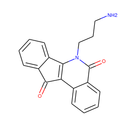 NCCCn1c2c(c3ccccc3c1=O)C(=O)c1ccccc1-2 ZINC000027188532