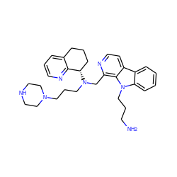 NCCCn1c2ccccc2c2ccnc(CN(CCCN3CCNCC3)[C@H]3CCCc4cccnc43)c21 ZINC000200687731