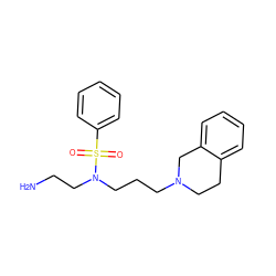 NCCN(CCCN1CCc2ccccc2C1)S(=O)(=O)c1ccccc1 ZINC000073159853