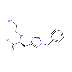 NCCN[C@@H](Cc1cn(Cc2ccccc2)cn1)C(=O)O ZINC000028864865