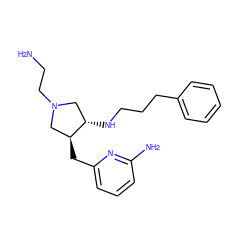 NCCN1C[C@H](Cc2cccc(N)n2)[C@@H](NCCCc2ccccc2)C1 ZINC000064448247