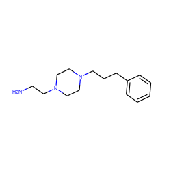 NCCN1CCN(CCCc2ccccc2)CC1 ZINC000019365788