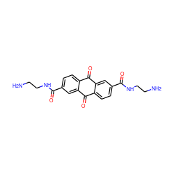 NCCNC(=O)c1ccc2c(c1)C(=O)c1ccc(C(=O)NCCN)cc1C2=O ZINC000029060146