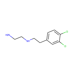 NCCNCCc1ccc(Cl)c(Cl)c1 ZINC000022924839