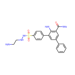 NCCNNS(=O)(=O)c1ccc(-c2cc(-c3ccccc3)cc(C(N)=O)c2N)cc1 ZINC000028703886