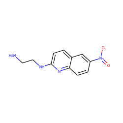 NCCNc1ccc2cc([N+](=O)[O-])ccc2n1 ZINC000029337157