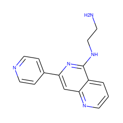 NCCNc1nc(-c2ccncc2)cc2ncccc12 ZINC000019345353