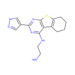 NCCNc1nc(-c2cn[nH]c2)nc2sc3c(c12)CCCC3 ZINC000223657959