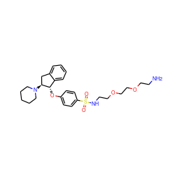 NCCOCCOCCNS(=O)(=O)c1ccc(O[C@H]2c3ccccc3C[C@@H]2N2CCCCC2)cc1 ZINC000145289039