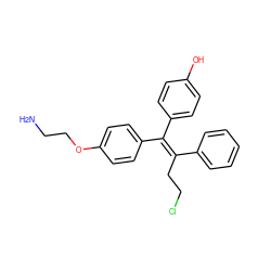 NCCOc1ccc(/C(=C(\CCCl)c2ccccc2)c2ccc(O)cc2)cc1 ZINC000299864934