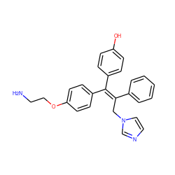 NCCOc1ccc(/C(=C(\Cn2ccnc2)c2ccccc2)c2ccc(O)cc2)cc1 ZINC000299862986