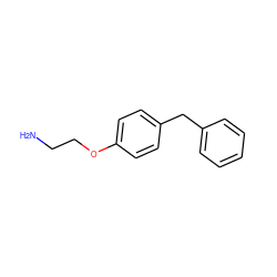 NCCOc1ccc(Cc2ccccc2)cc1 ZINC000013805319