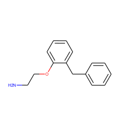 NCCOc1ccccc1Cc1ccccc1 ZINC000002545824