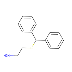 NCCSC(c1ccccc1)c1ccccc1 ZINC000001626954