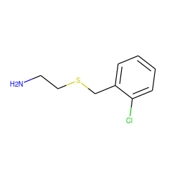 NCCSCc1ccccc1Cl ZINC000001668371