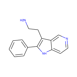 NCCc1c(-c2ccccc2)[nH]c2ccncc12 ZINC000096142569