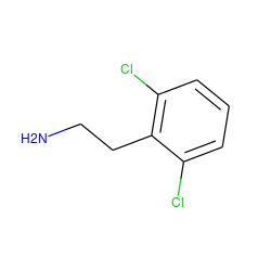 NCCc1c(Cl)cccc1Cl ZINC000000404237