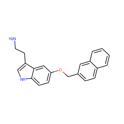 NCCc1c[nH]c2ccc(OCc3ccc4ccccc4c3)cc12 ZINC000033981356