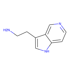 NCCc1c[nH]c2ccncc12 ZINC000045328765