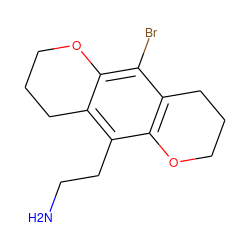 NCCc1c2c(c(Br)c3c1OCCC3)OCCC2 ZINC000013838860