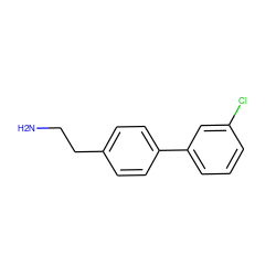 NCCc1ccc(-c2cccc(Cl)c2)cc1 ZINC000033427434