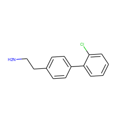 NCCc1ccc(-c2ccccc2Cl)cc1 ZINC000033427416