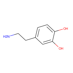 NCCc1ccc(O)c(O)c1 ZINC000000033882