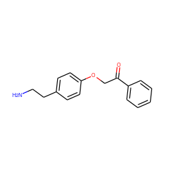 NCCc1ccc(OCC(=O)c2ccccc2)cc1 ZINC000013681023