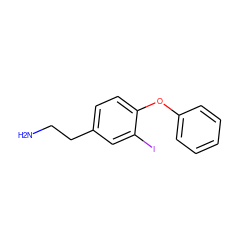 NCCc1ccc(Oc2ccccc2)c(I)c1 ZINC000013681065