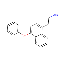 NCCc1ccc(Oc2ccccc2)c2ccccc12 ZINC000028654179