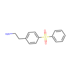 NCCc1ccc(S(=O)(=O)c2ccccc2)cc1 ZINC000036093363