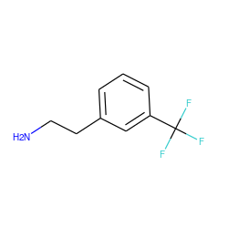 NCCc1cccc(C(F)(F)F)c1 ZINC000002389992